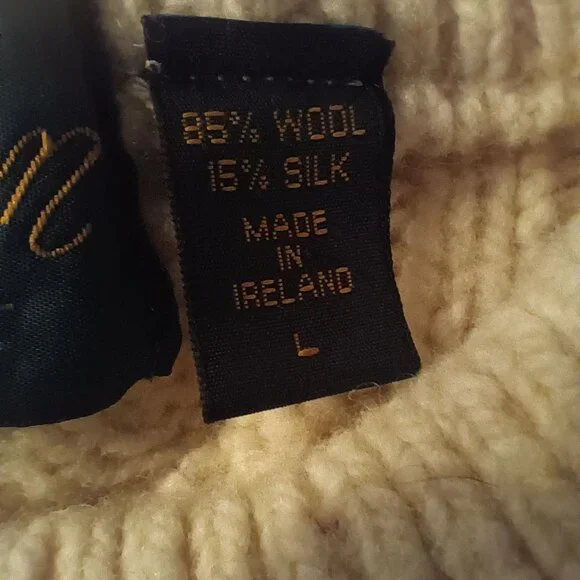 Doogan Wool and Silk Sweater Size Large - Picture 6 of 7